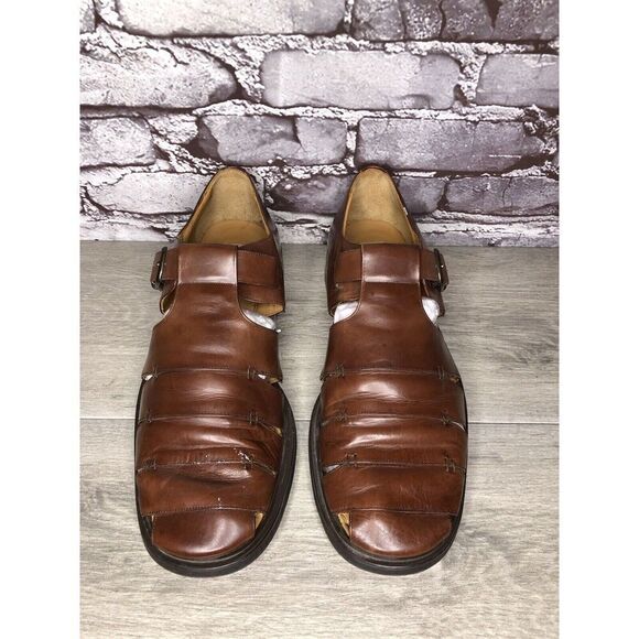 Mezlan Diablo Brown Leather Fisherman Strap Casual Sandals Men’s Sz 11M US/44EU main image 12
